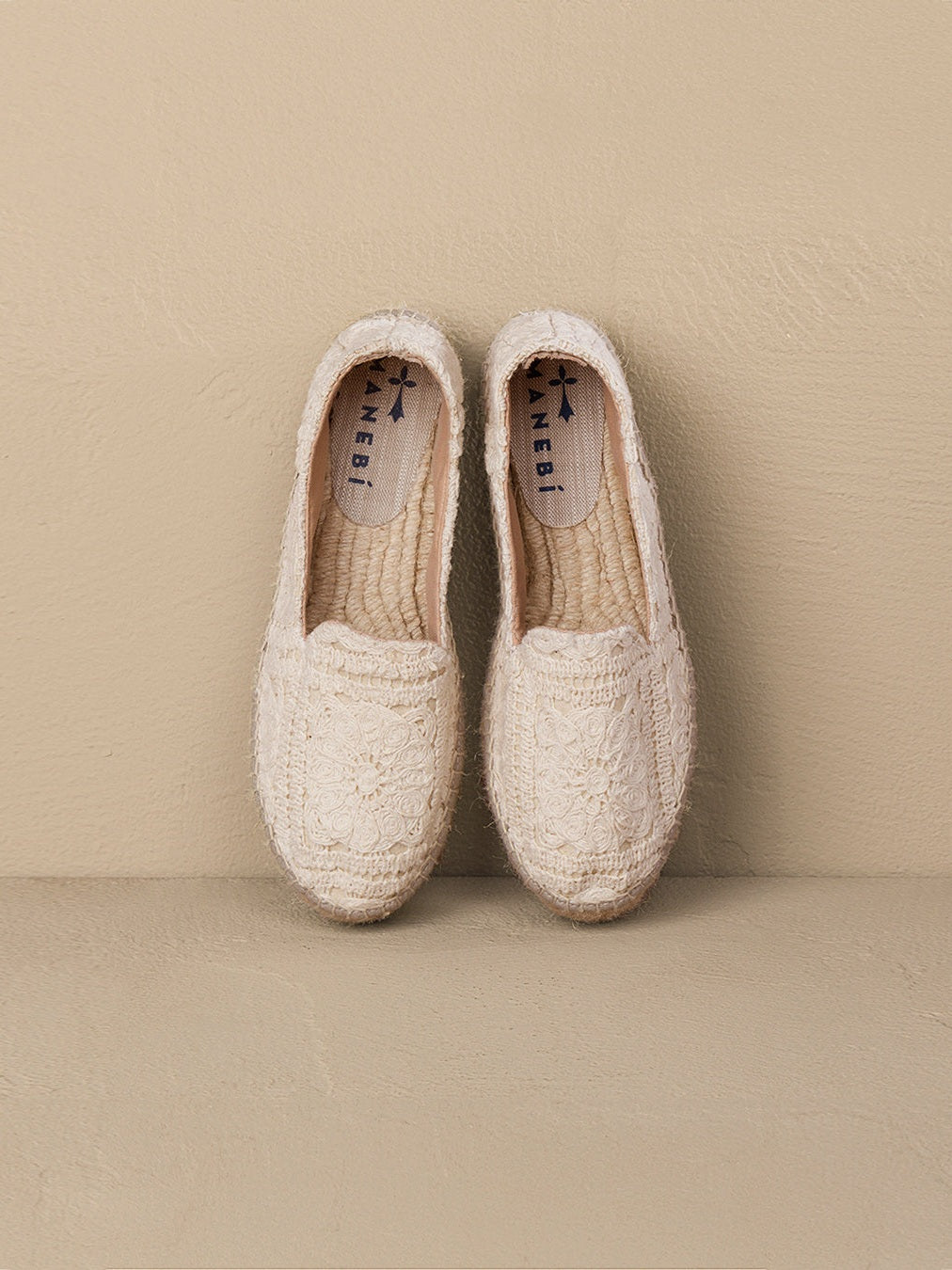 Cotton crochet double sole espadrilles yucatán