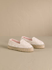 Cotton crochet double sole espadrilles yucatán