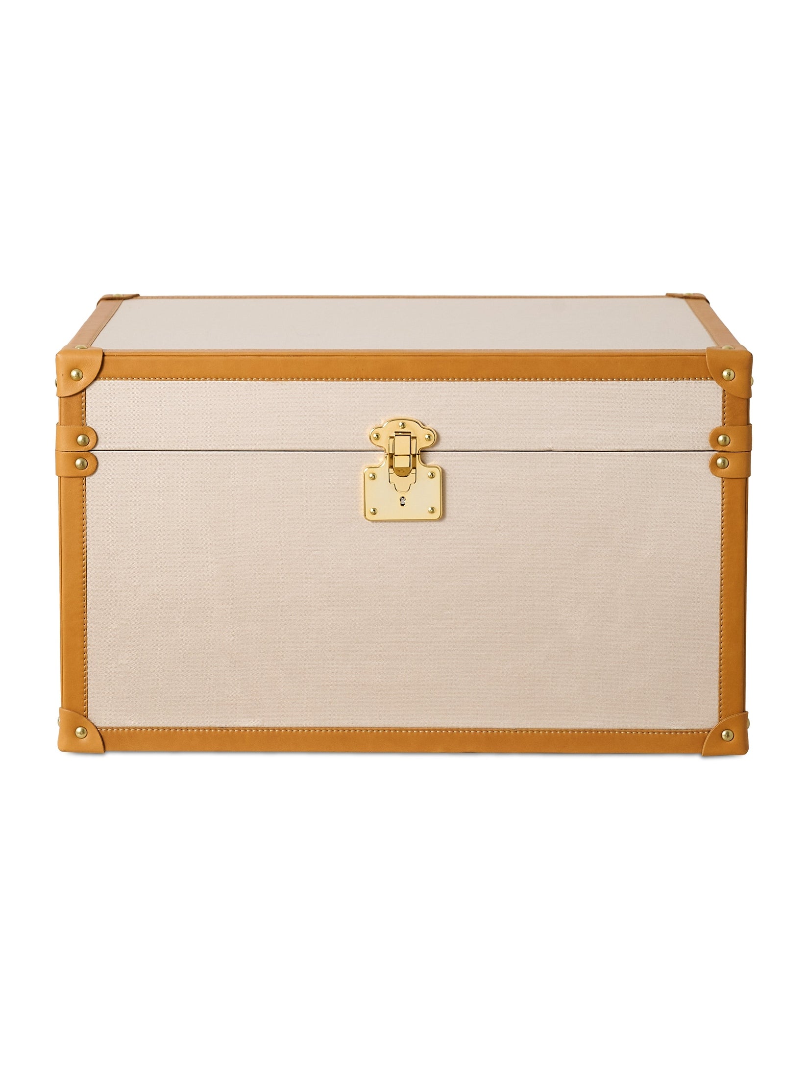 Modern,kutnu&leather small decorative trunk