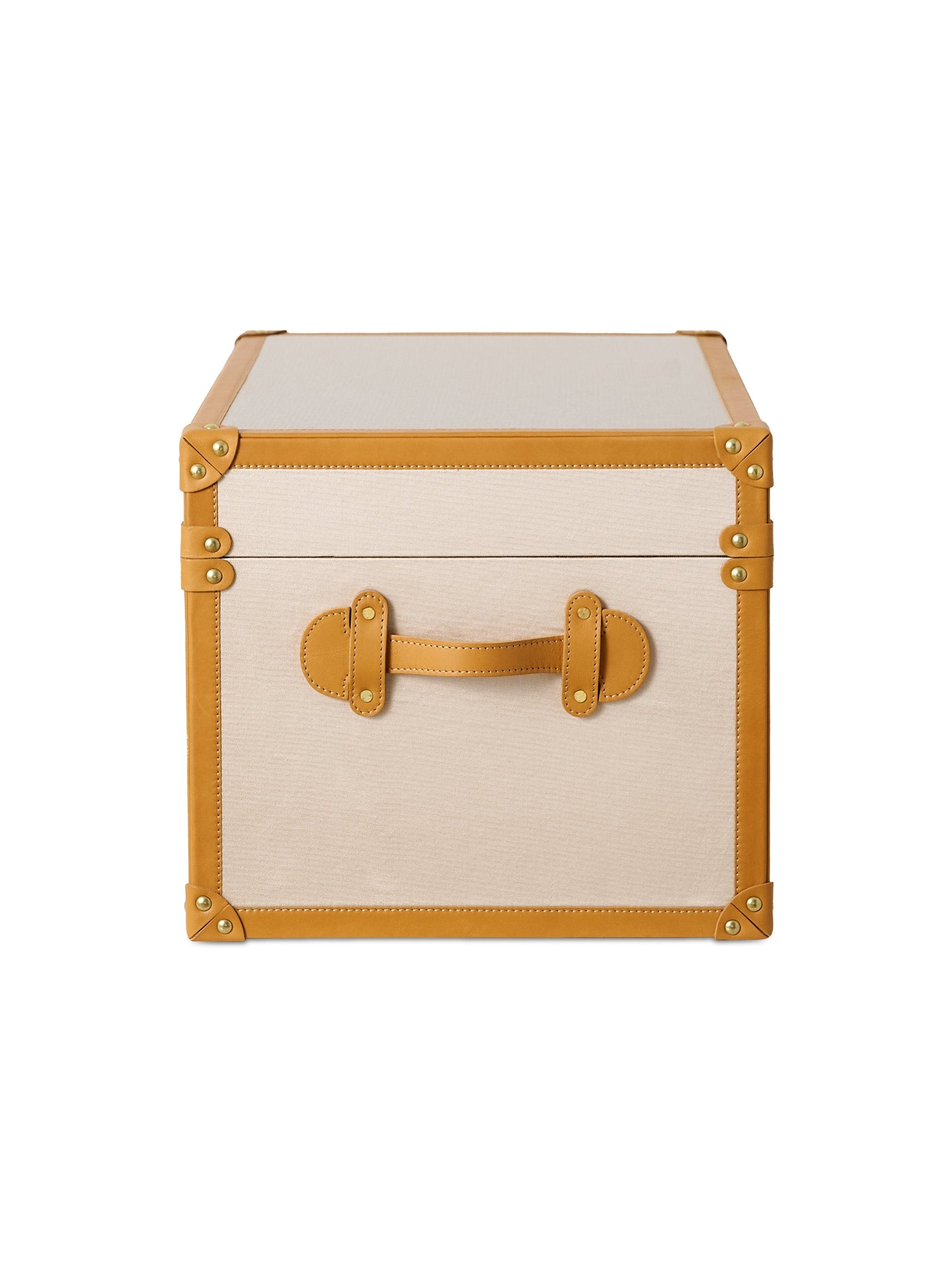 Modern,kutnu&leather small decorative trunk