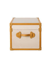 Modern,kutnu&leather small decorative trunk