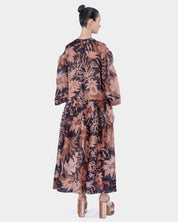 GIA MIX ORGANZA SILK AND ORGANZA PRINT WITH VELVET EMBROIDERY
APPLIQUÉ