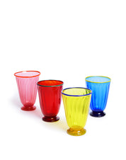 RAINBOW GLASSES SET OF 4