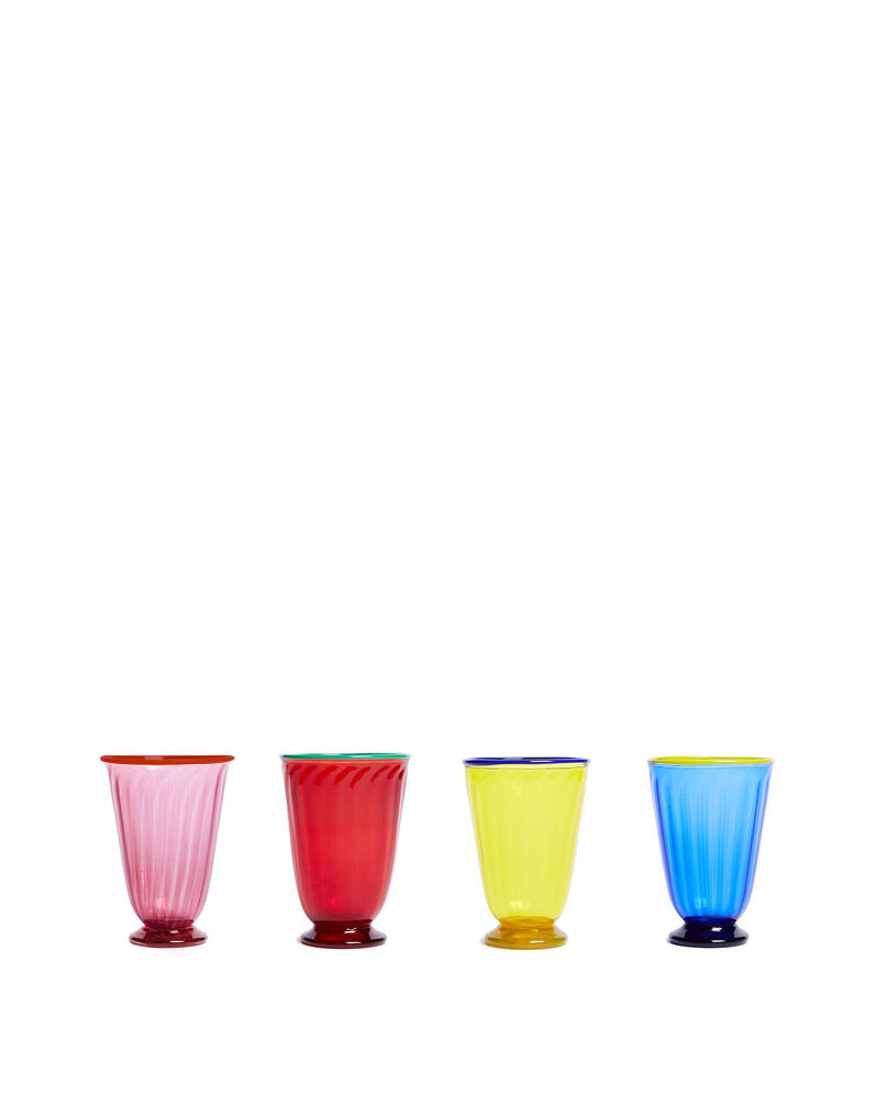 RAINBOW GLASSES SET OF 4