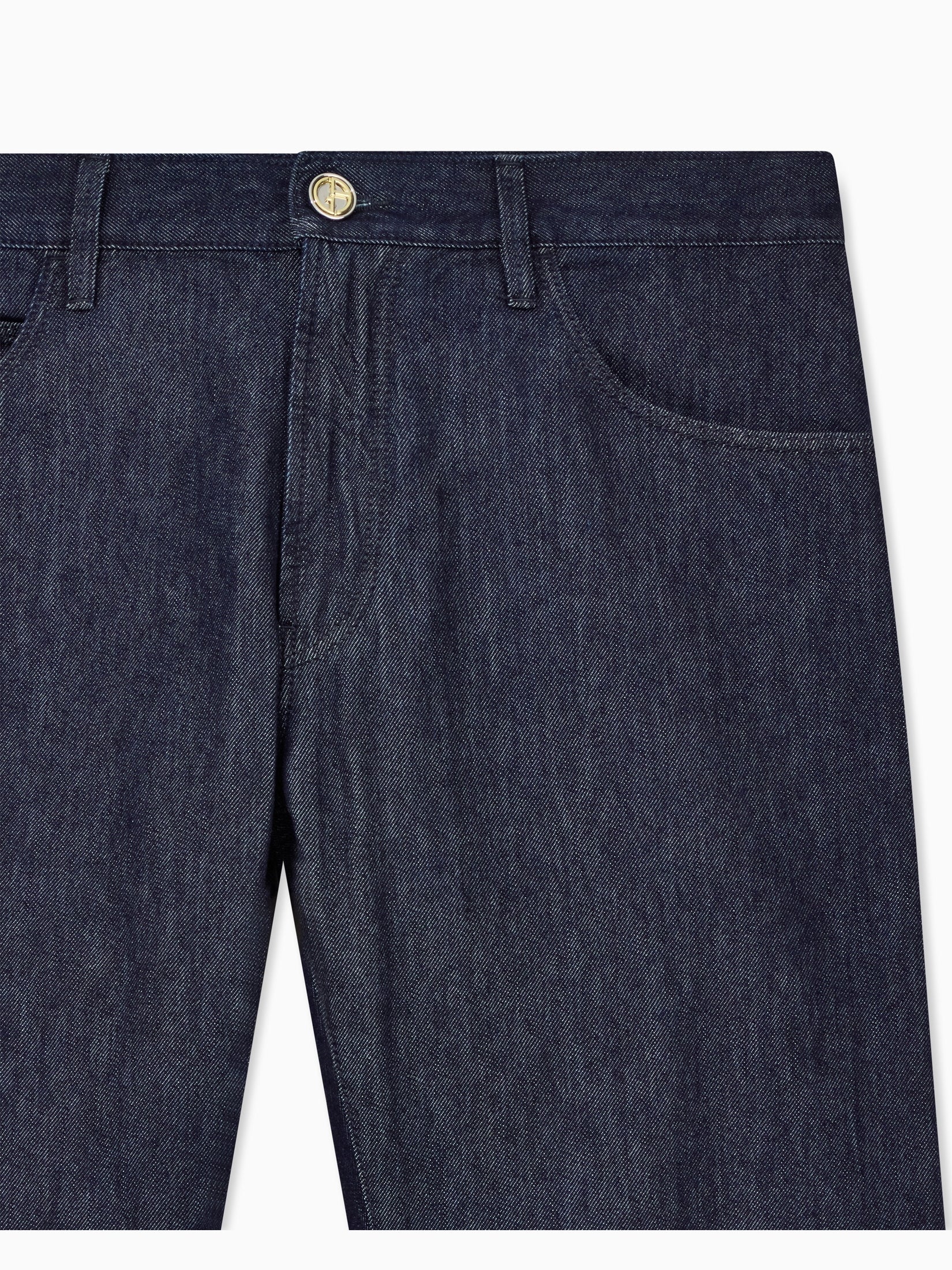 Regular-fit five-pocket trousers in silk and luxury cotton twill