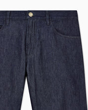 Regular-fit five-pocket trousers in silk and luxury cotton twill