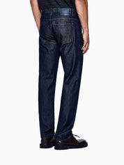 Regular-fit five-pocket trousers in silk and luxury cotton twill