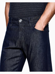 Regular-fit five-pocket trousers in silk and luxury cotton twill