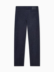 Regular-fit five-pocket trousers in silk and luxury cotton twill