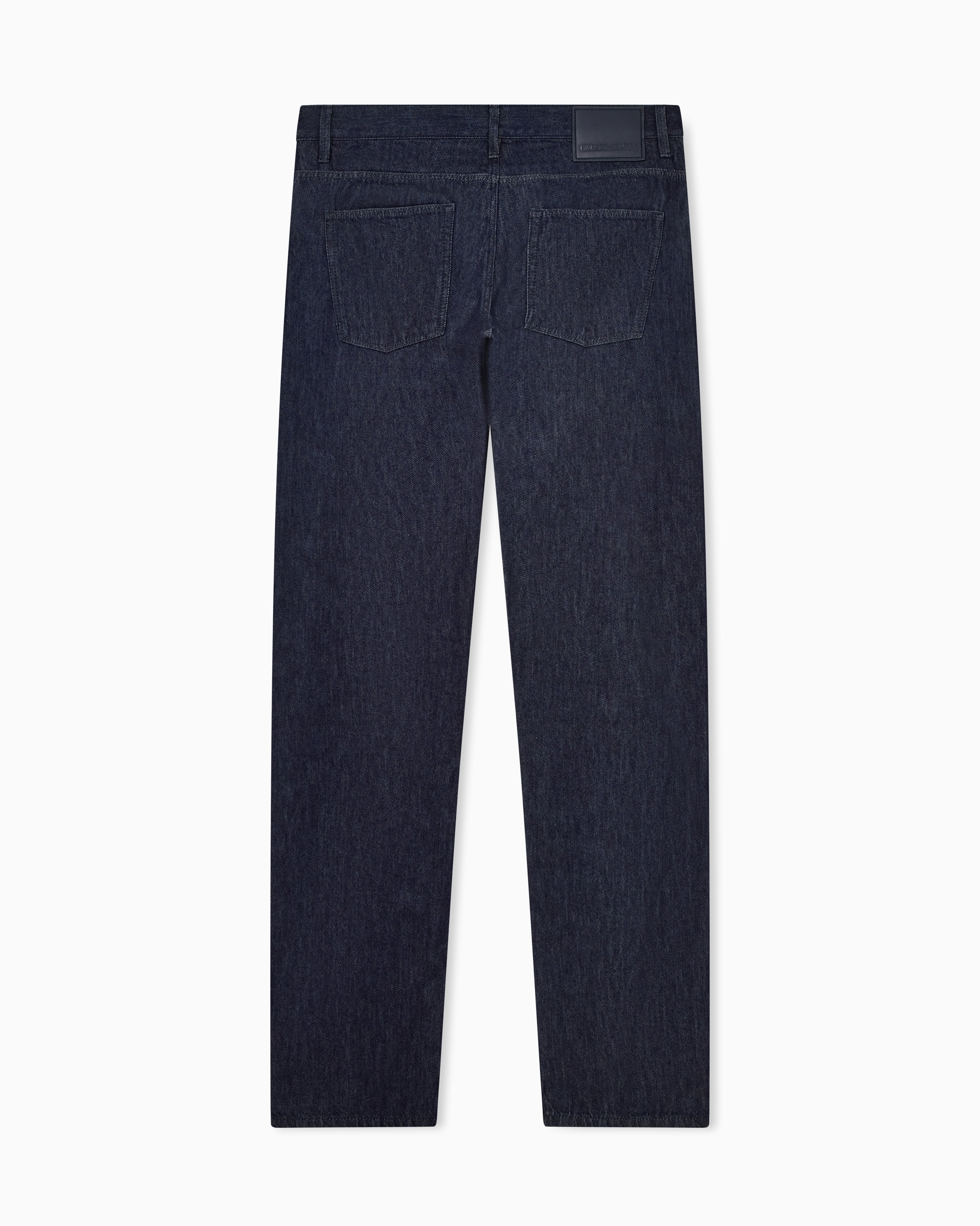 Regular-fit five-pocket trousers in silk and luxury cotton twill