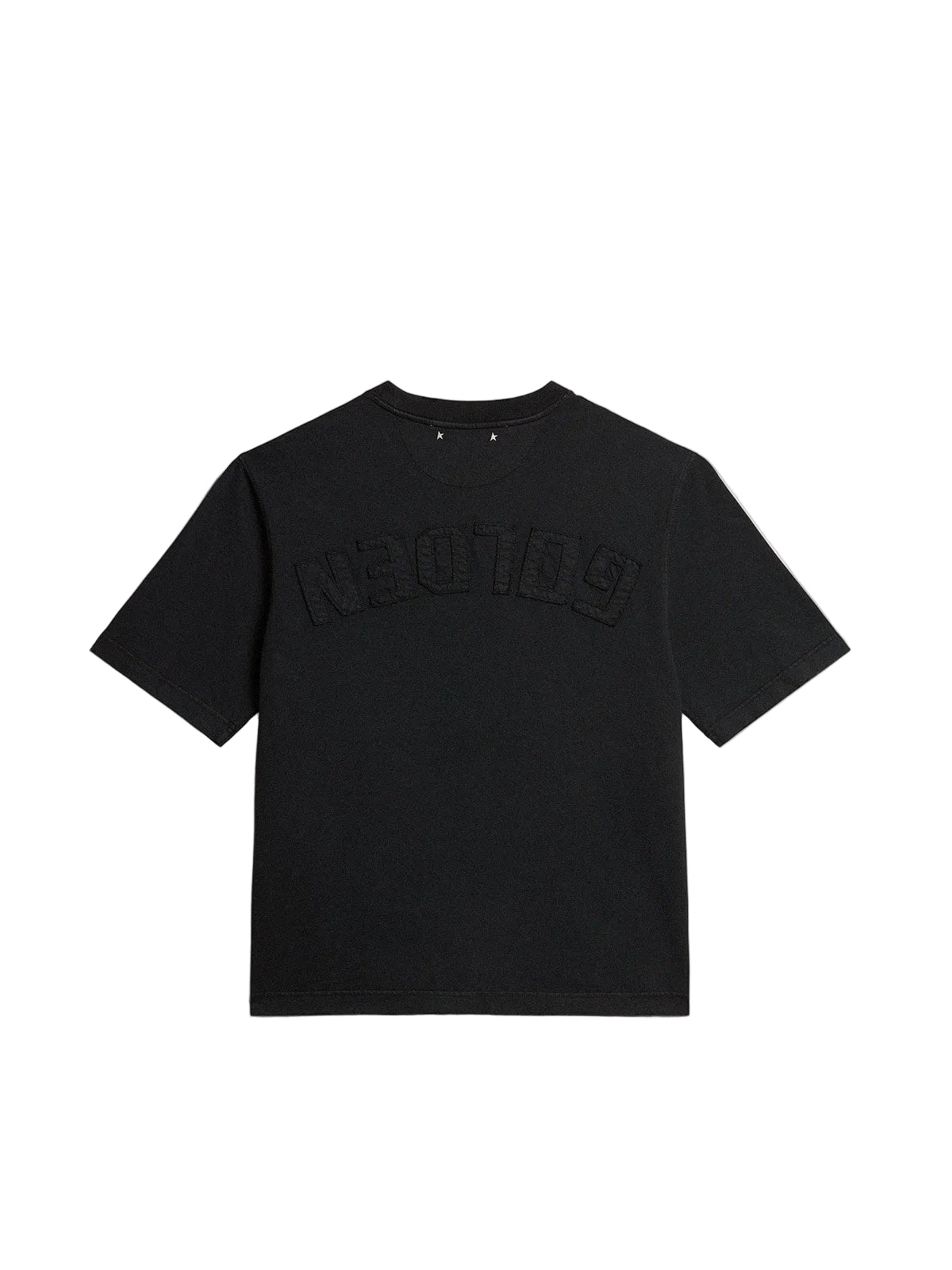 Relaxed fit t-shirt cotton jersey logo patch