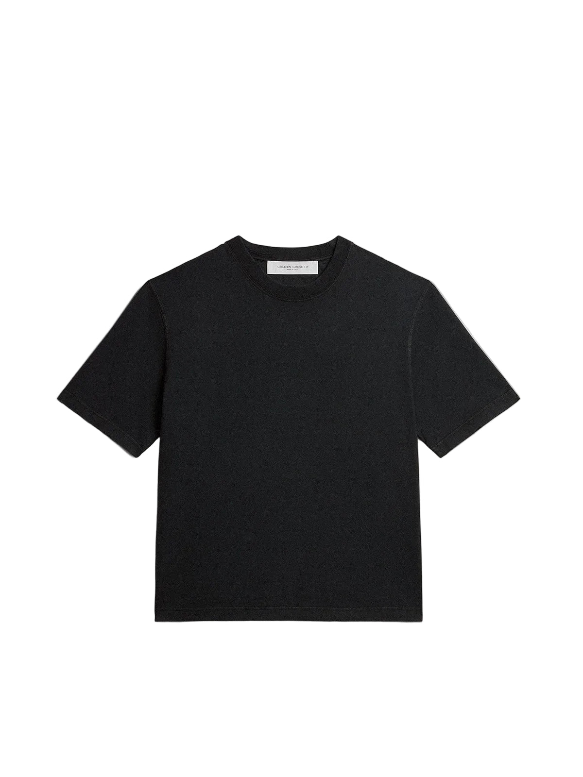 Relaxed fit t-shirt cotton jersey logo patch