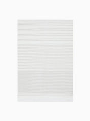Jacquard striped linen and cotton stole