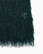 Lurex jersey top with fringes