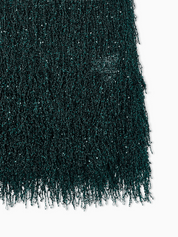 Lurex jersey top with fringes