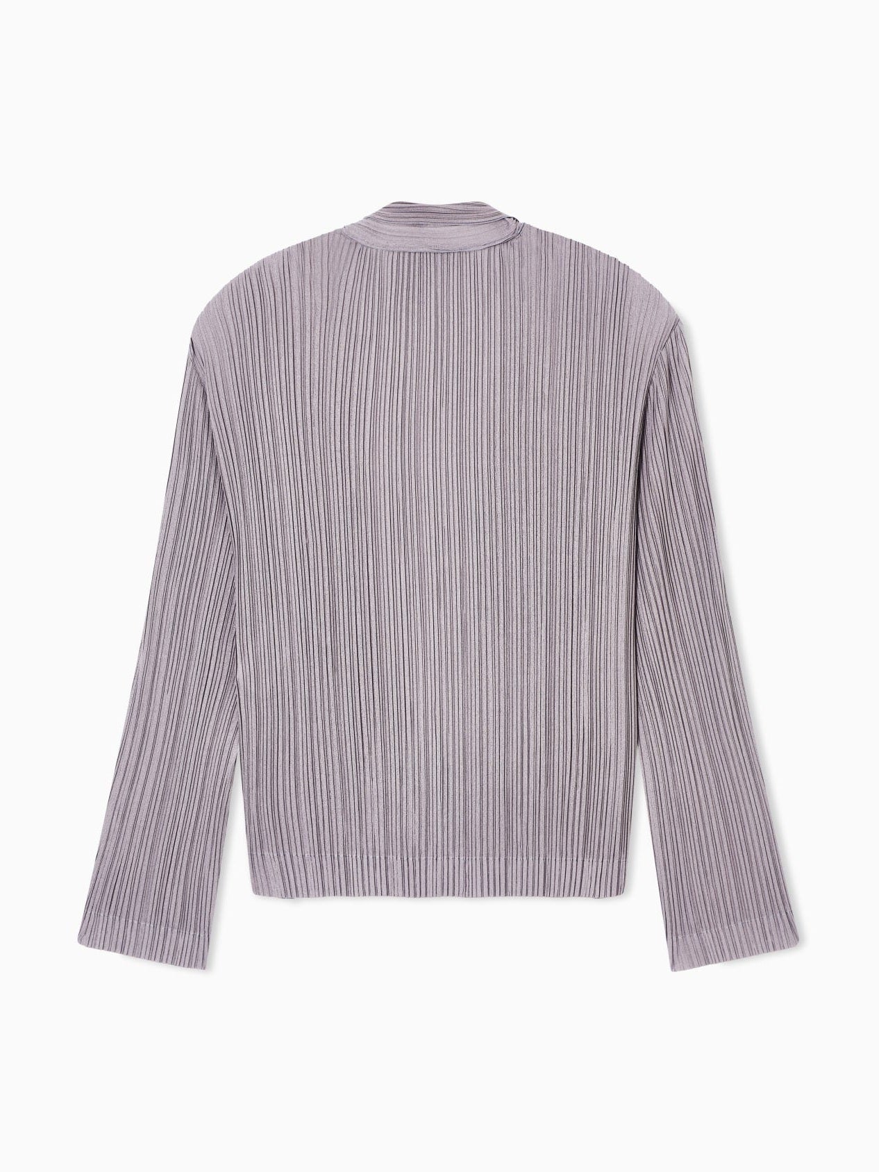 Pleated jersey twin-set