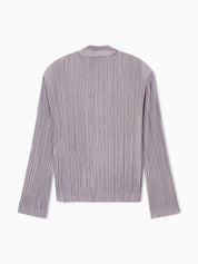 Pleated jersey twin-set