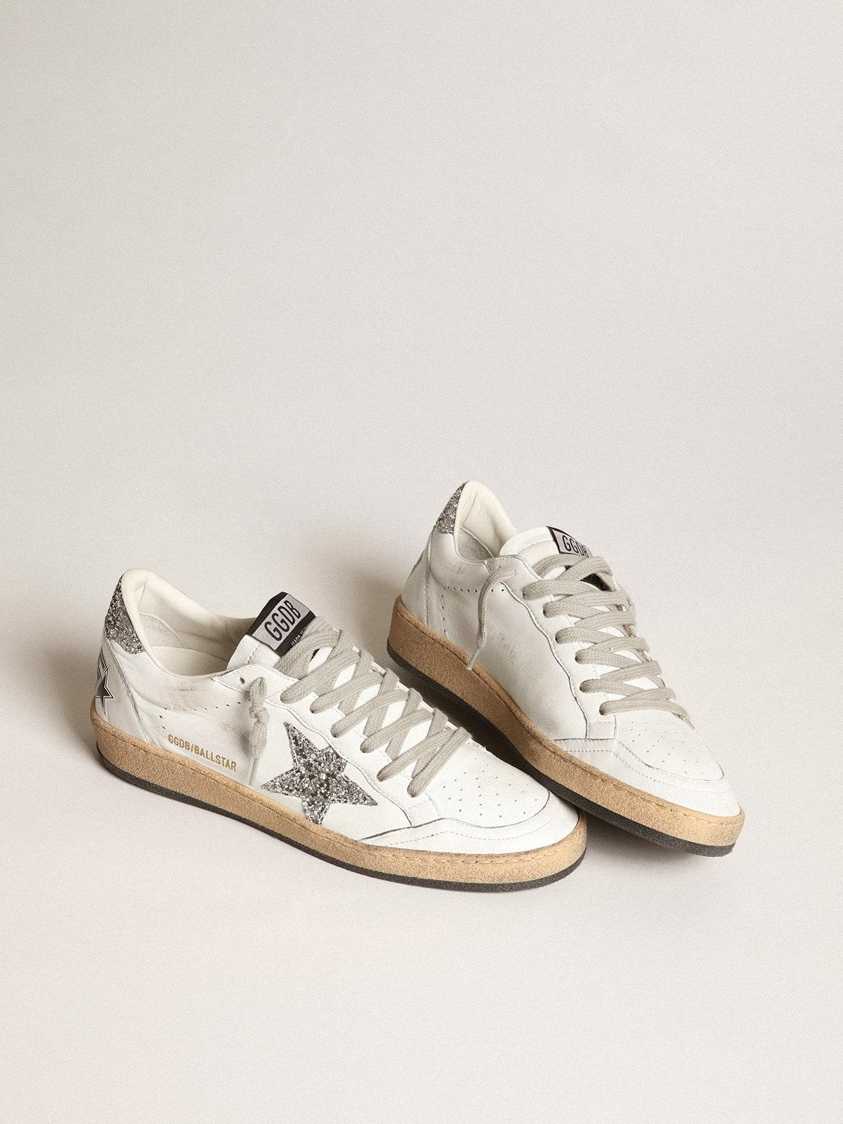 Ball Star Sneakers in Nappa Leather & Glitter