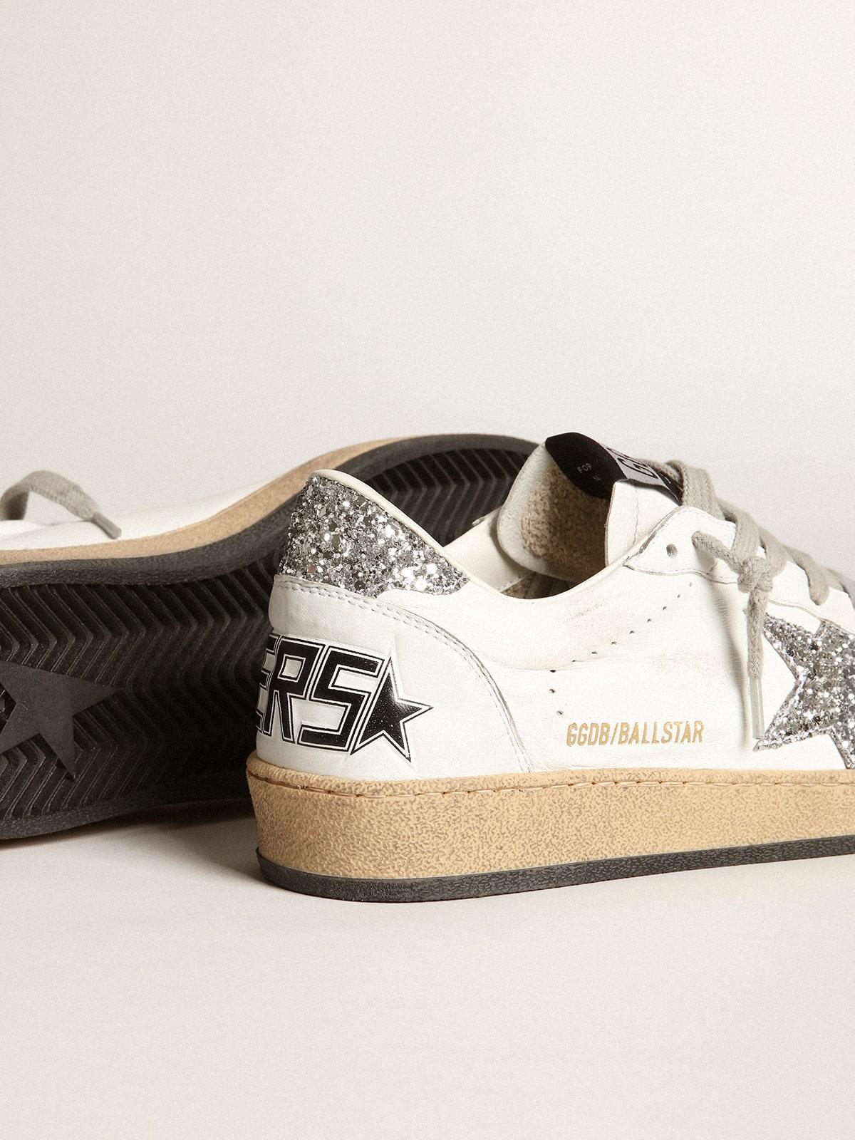 Ball Star Sneakers in Nappa Leather & Glitter