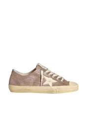 V-Star in light brown metallic suede with cream leather star