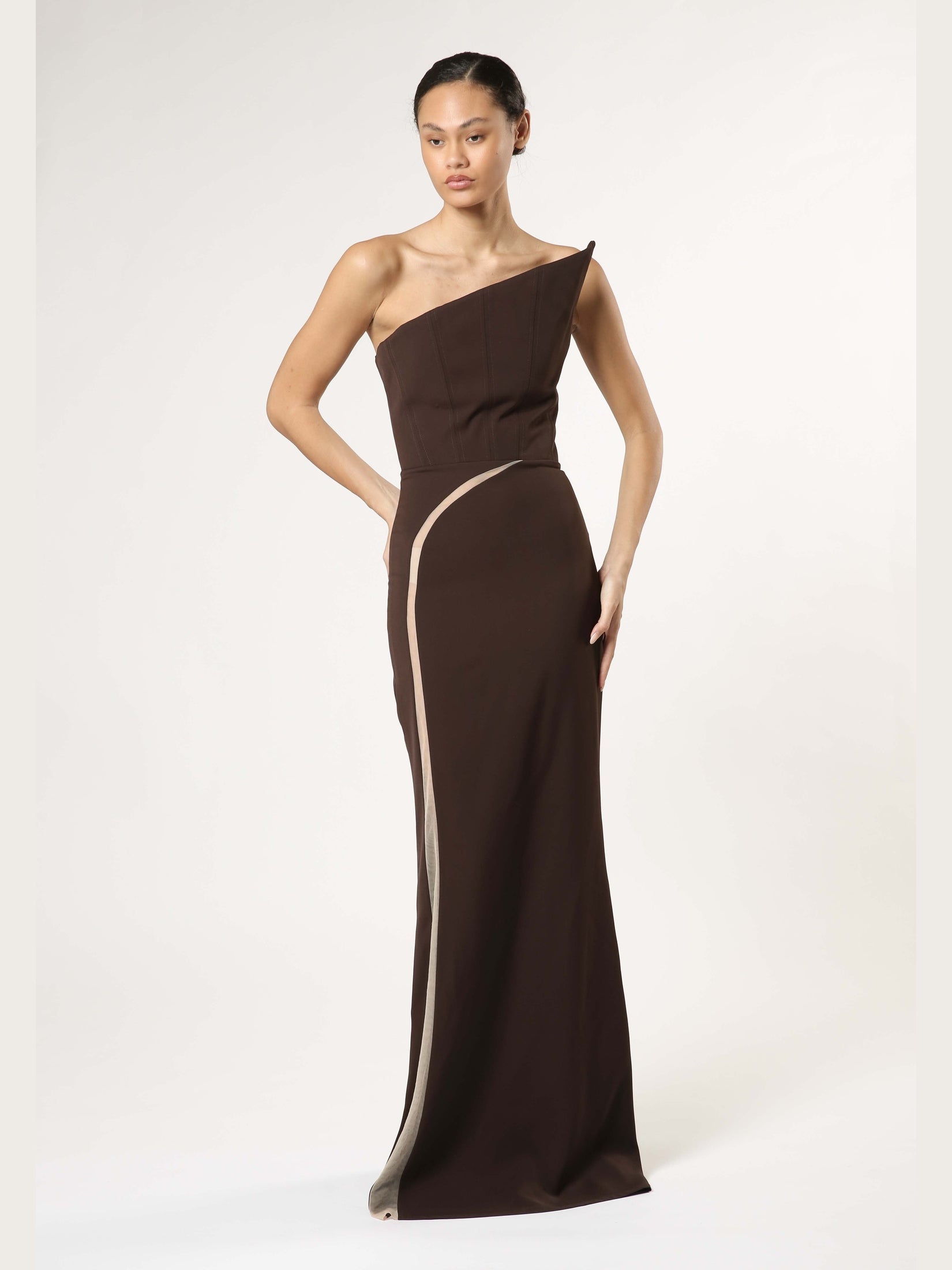 Brown dress – zain by zz
