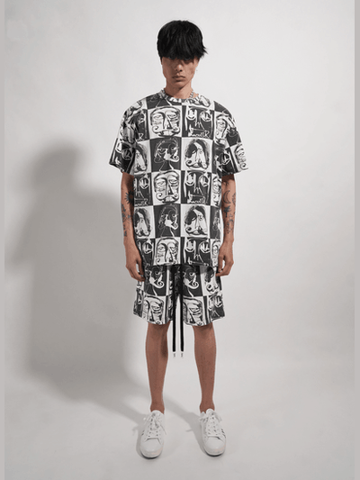 This is chess knit shorts