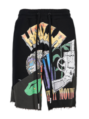 Haculla in concert cut-up knit shorts
