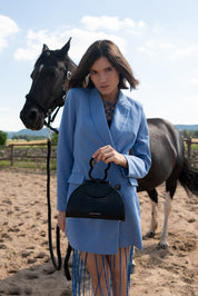 HAWAZEN  Black Croc Embossed