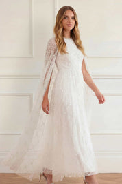 Heart lattice ankle gown