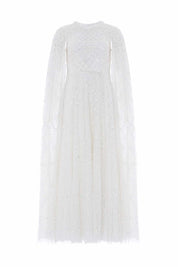 Heart lattice ankle gown