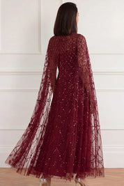 Heart lattice ankle gown