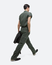 قميص الكتان بكتافيات بلون غرافيت