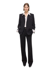 Curved classic blazer