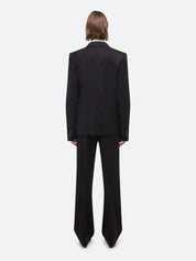 Curved classic blazer
