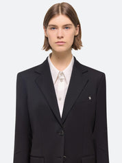 Curved classic blazer