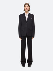 Curved classic blazer