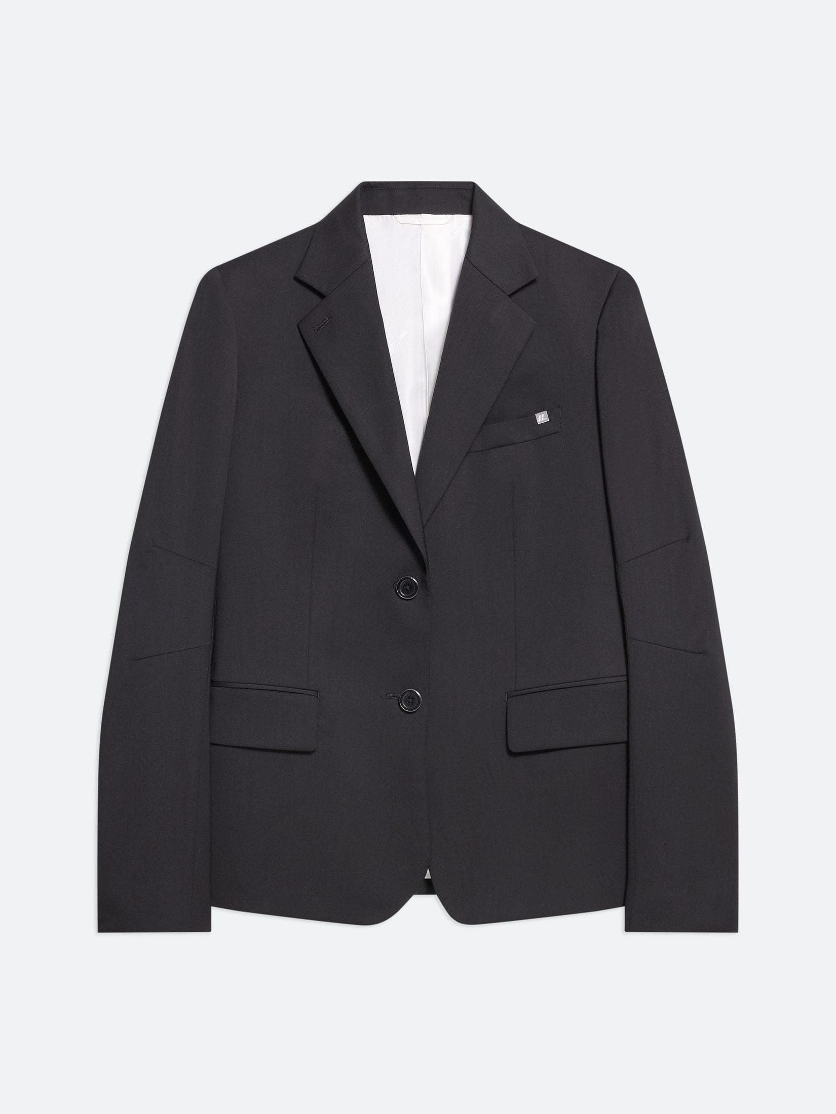 Curved classic blazer