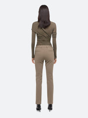 Slim zip pants