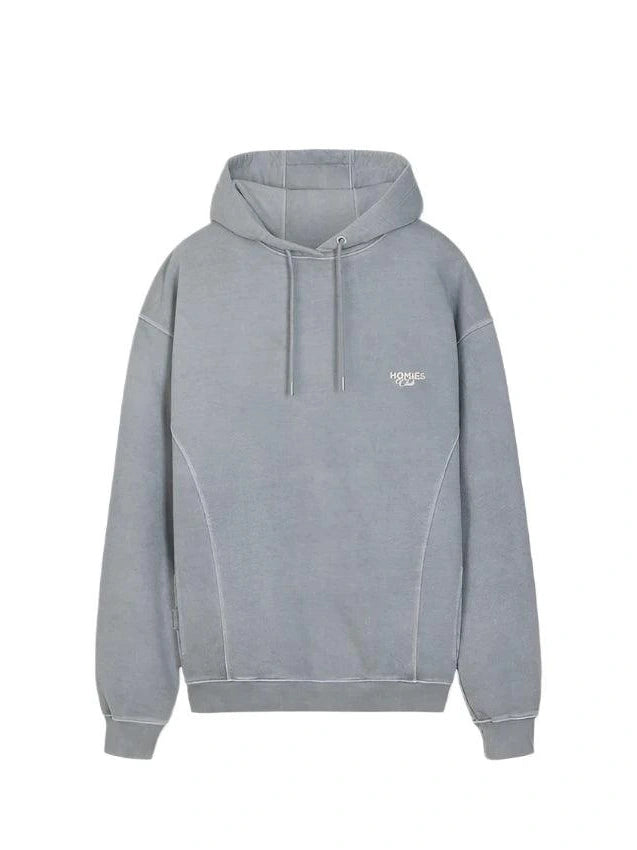 Homies club hoodie vintage light grey