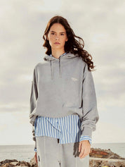 Homies club hoodie vintage light grey