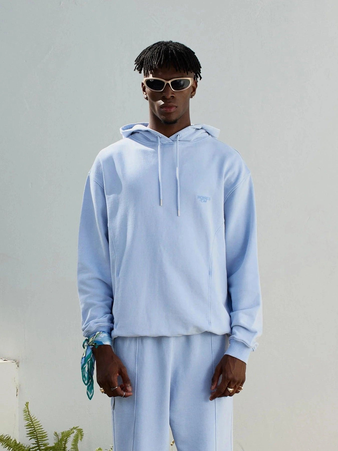 Homies club hoodie vintage light blue
