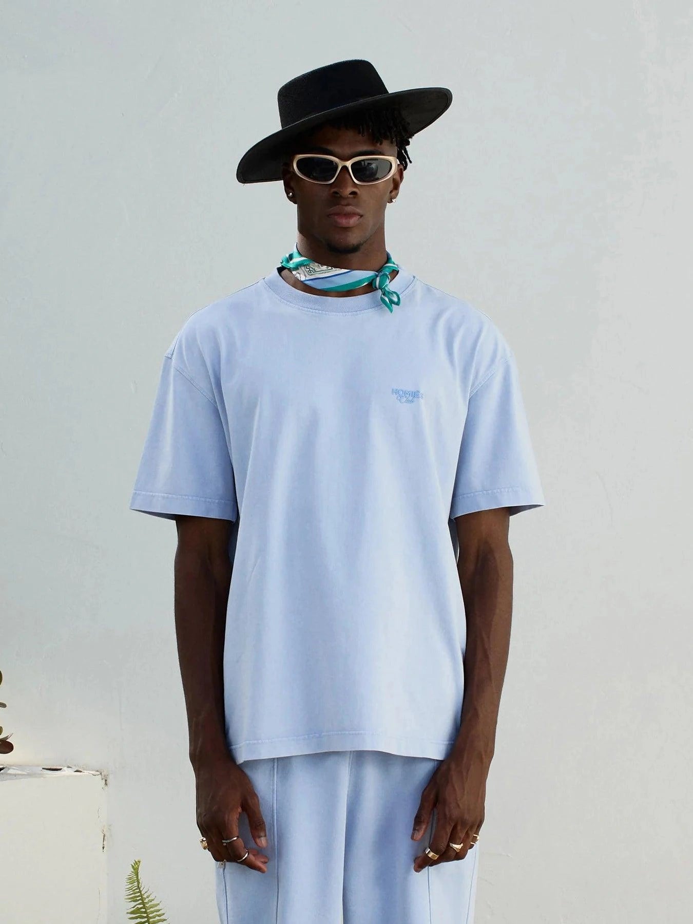 Homies club t-shirt vintage light blue