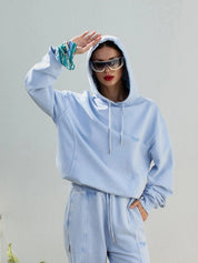 Homies club hoodie vintage light blue
