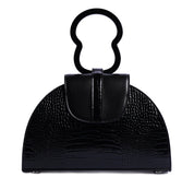 HAWAZEN  Black Croc Embossed
