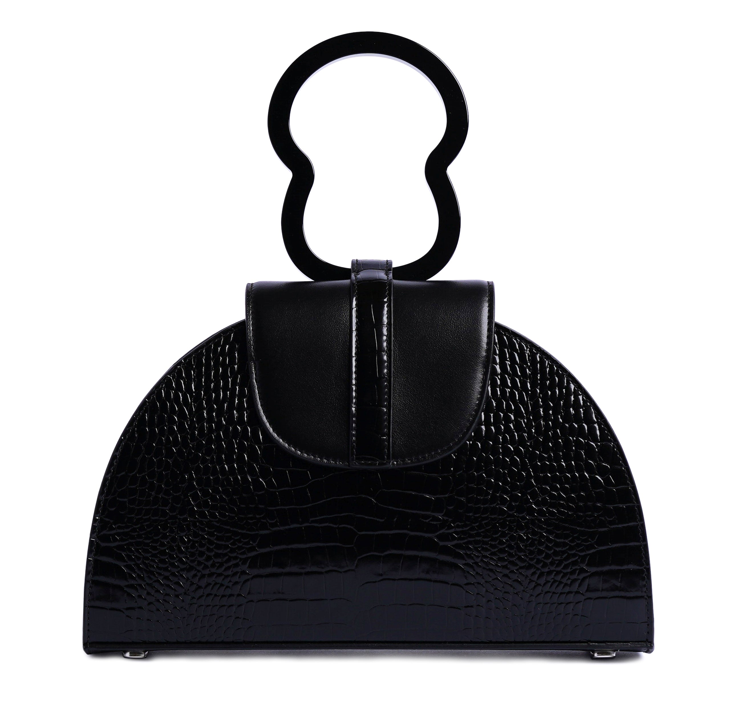 HAWAZEN  Black Croc Embossed