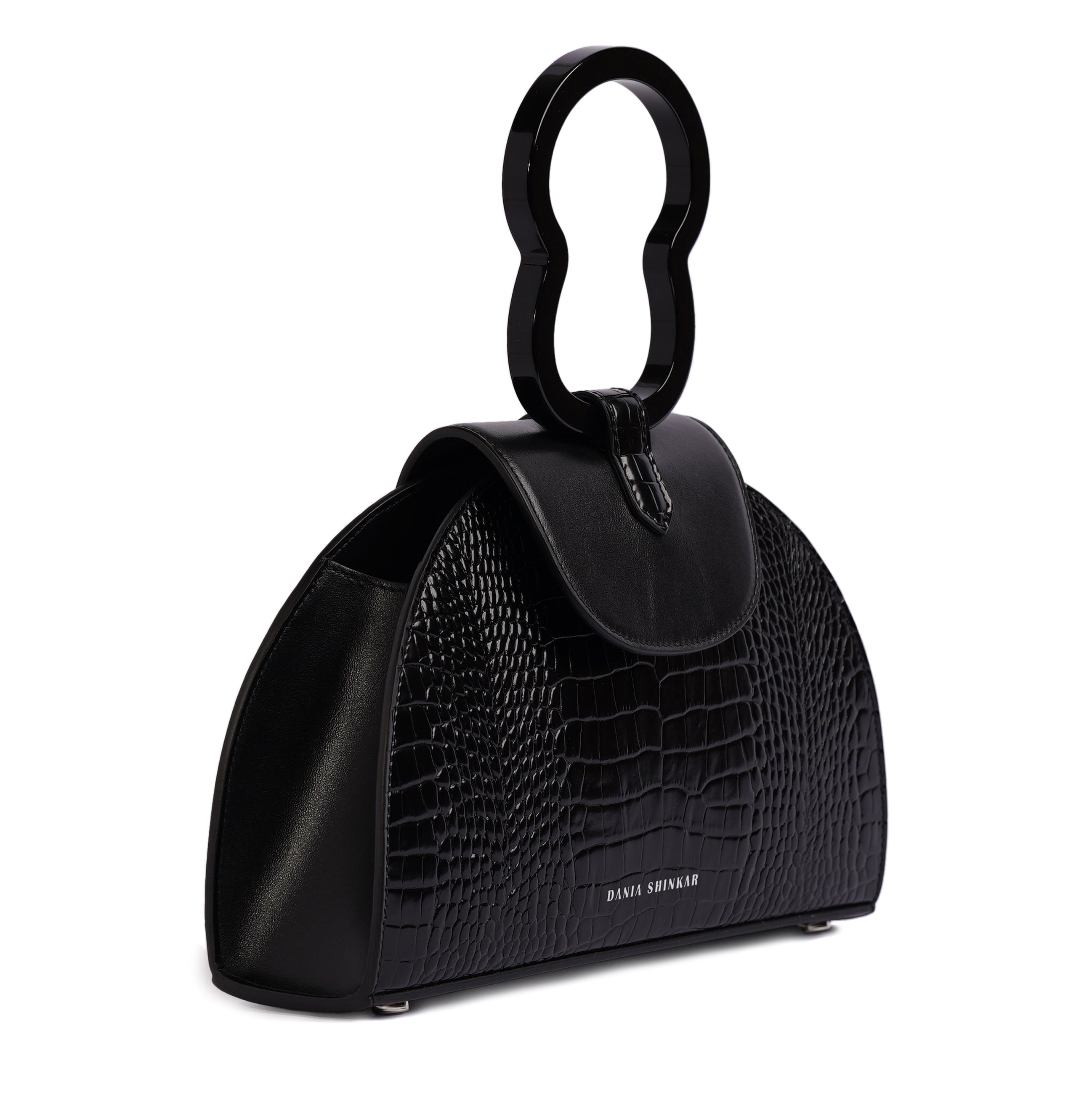 HAWAZEN  Black Croc Embossed