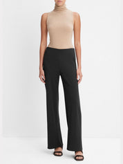 High-waist crepe bias pant