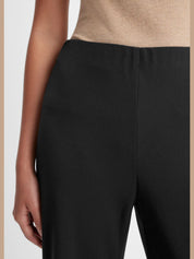 High-waist crepe bias pant