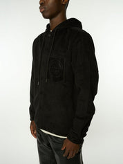 Hooded flannel shirt
