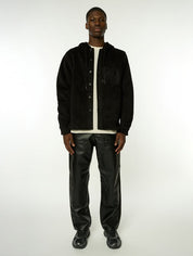 Hooded flannel shirt